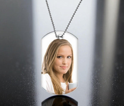 Personalized In Loving Memory Dog Tag Pendant - The Funeral Program Site