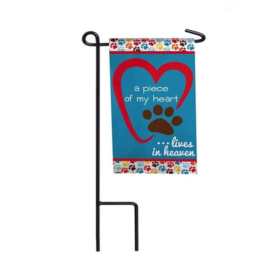 Piece of My Heart Memorial Garden or Cemetery Flag - The Funeral Program Site