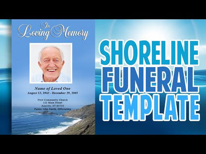 Plantilla de programa funerario de Shoreline