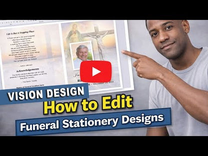 Paquete de plantillas de papelería para funerales - Vision