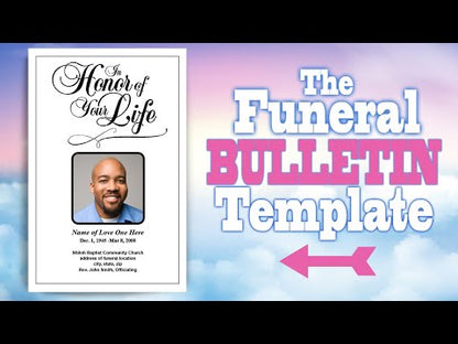 Thanksgiving Funeral Program Template