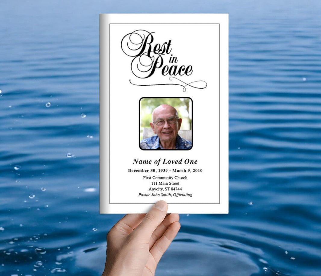 Funeral Program Templates Borders & Frames - The Funeral Program Site
