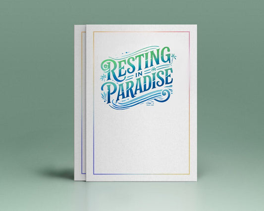 Resting in Paradise Funeral Program Title - The Funeral Program Site