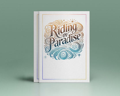 Riding in Paradise Funeral Program Title - The Funeral Program Site