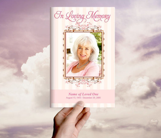 Seraphina Funeral Program Template - The Funeral Program Site