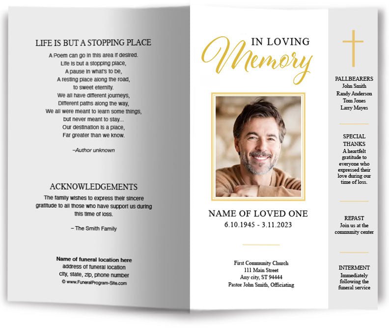 Modern Funeral Programs Examples Sample Funeral Programs Templates Select A Funeral Program Design And