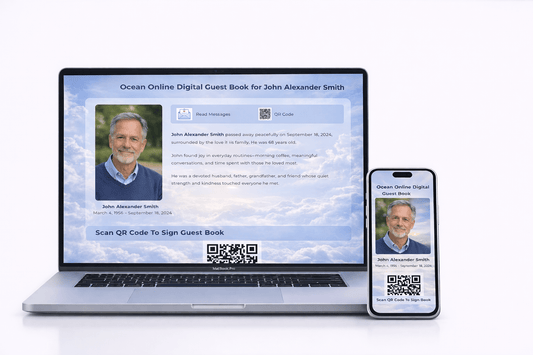 Skies Digital Funeral Guest Book - The Funeral Program Site