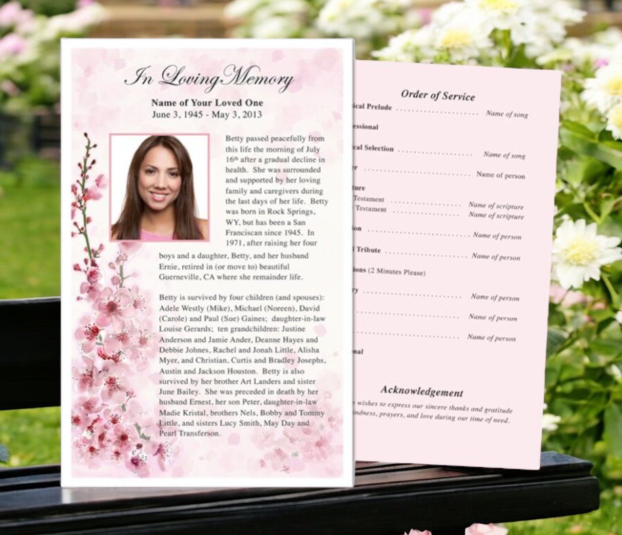 Funeral Flyers: A Thoughtful Tribute to Remember a Life – The Funeral ...