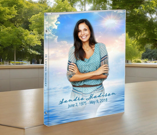 Starlight 3 - Ring Book Binder Funeral Guest Book - The Funeral Program Site