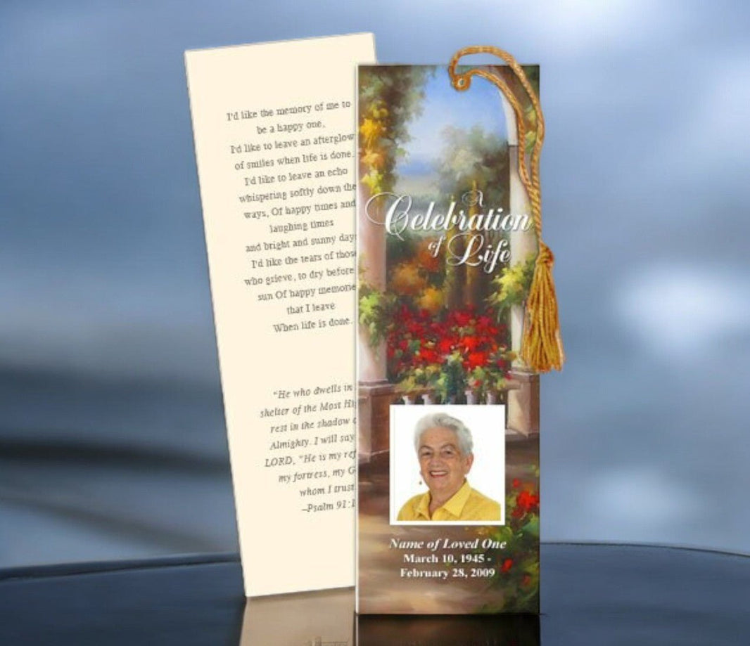 Best Memorial Bookmark Templates – The Funeral Program Site