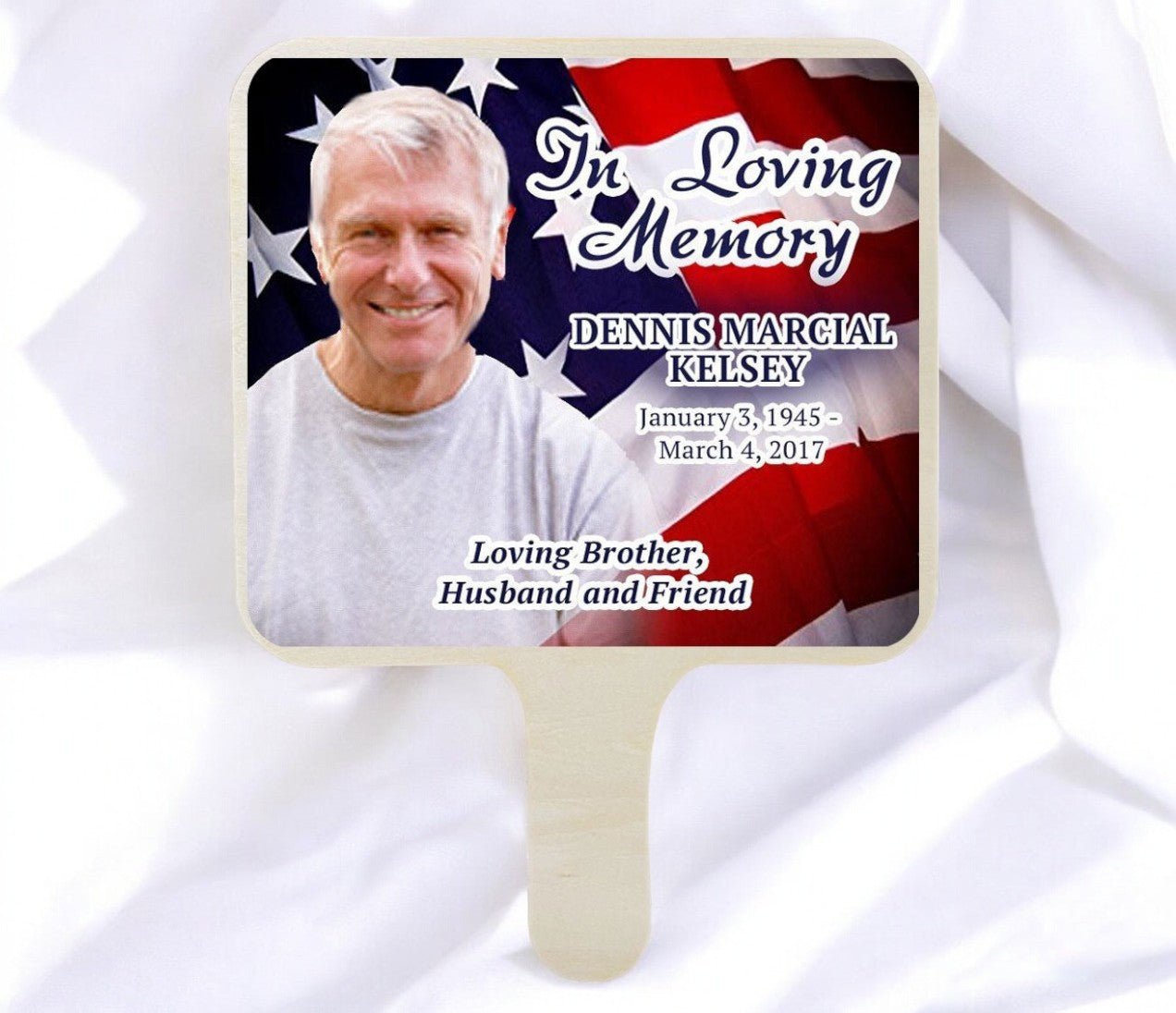 Memorial Folding Hand Fans - The Funeral Program Site