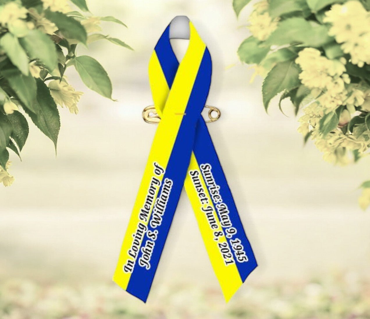 Vertical Stripe Custom Awareness Ribbons 2 Color - Pack of 10 - The ...