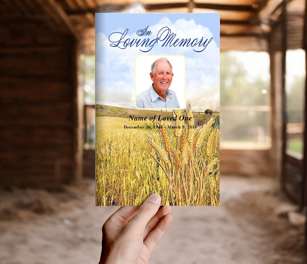 Funeral Program Background Designs Outdoor Landscapes - The Funeral ...