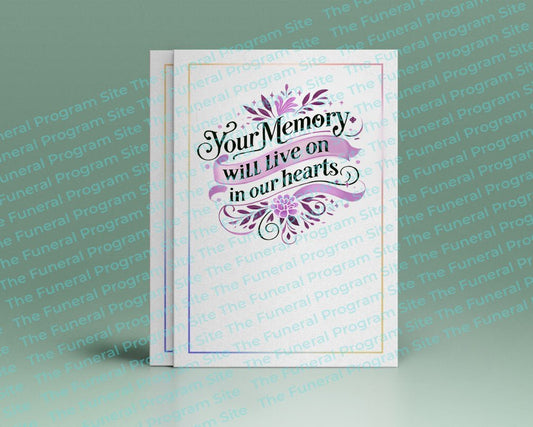 Your Memory Funeral Quote Word Art - The Funeral Program Site