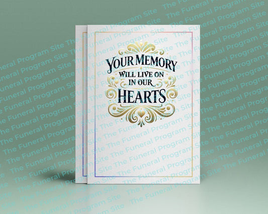 Your Memory Funeral Quote Word Art - The Funeral Program Site