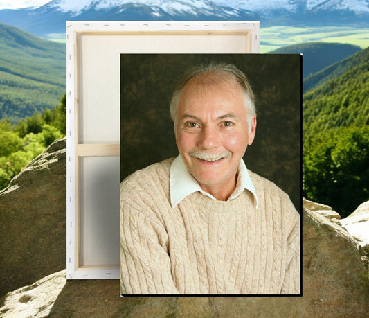 Your Photo Memorial Canvas Print - The Funeral Program Site