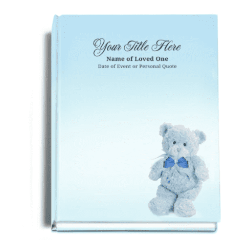 NurseryGirl Perfect Bind Memorial Funeral Guest Book.