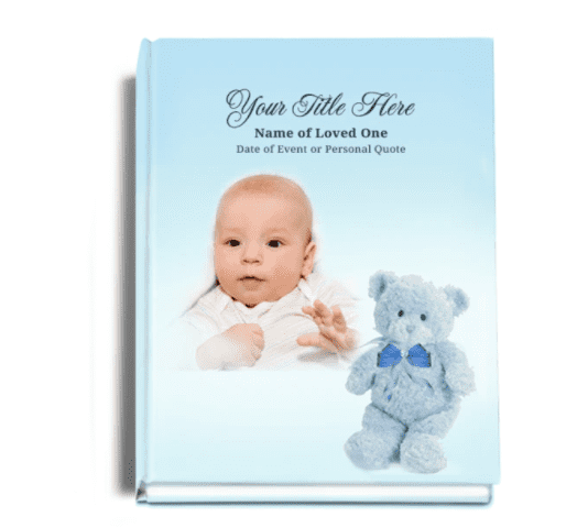 NurseryGirl Perfect Bind Memorial Funeral Guest Book.