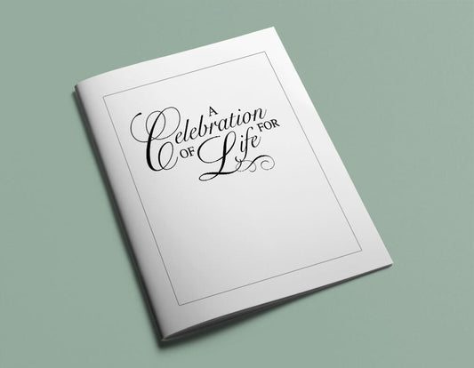 A Celebration of Life For Funeral Program Title - The Funeral Program Site