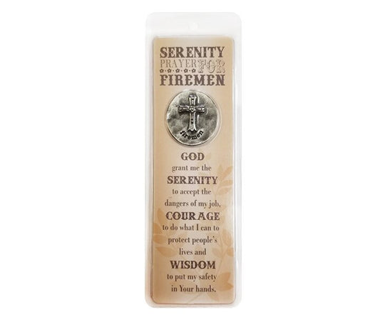 A Fireman's Serenity Prayer Token Memorial Bookmark - The Funeral Program Site