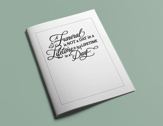 A Funeral Quote Word Art - The Funeral Program Site