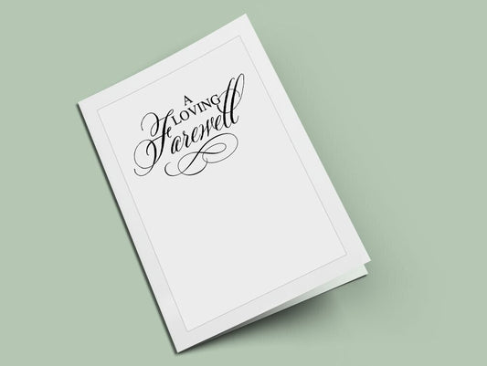 A Loving Farewell Funeral Program Title - The Funeral Program Site