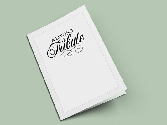 A Loving Tribute Funeral Program Title - The Funeral Program Site