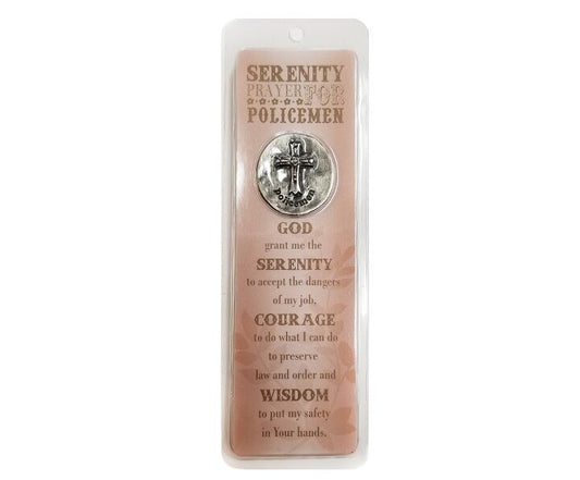 A Policeman's Serenity Prayer Token Memorial Bookmark - The Funeral Program Site