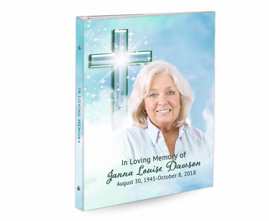 Adoration 3 - Ring Book Binder Funeral Guest Book - The Funeral Program Site