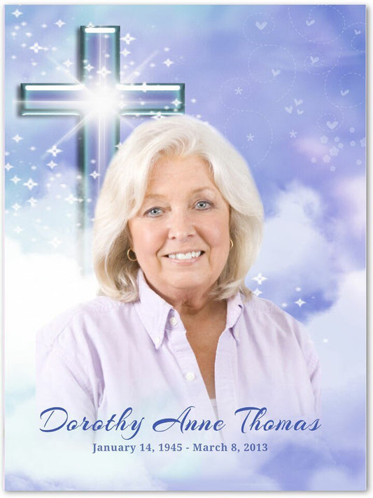 Adoration Funeral Poster Memorial Portrait - The Funeral Program Site