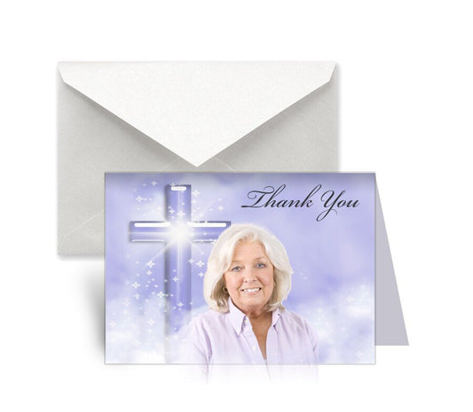 Adoration Funeral Thank You Card Design & Print (Pack of 50) - The Funeral Program Site