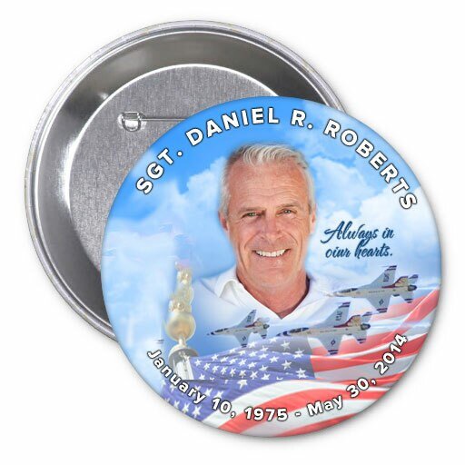 Air Force Memorial Button Pin (Pack of 10) - The Funeral Program Site