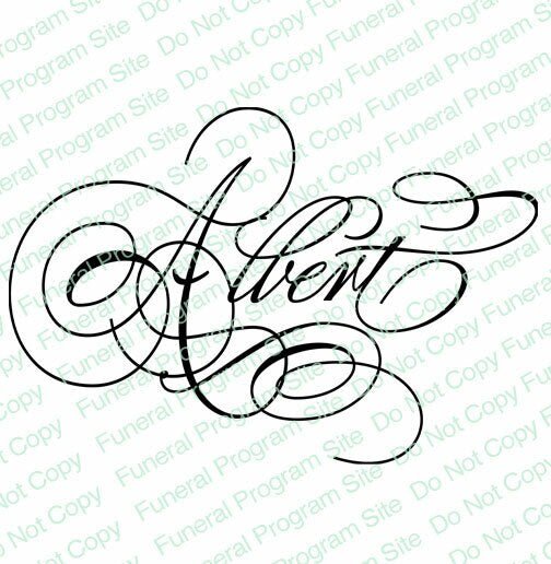 Albert Name Word Art - The Funeral Program Site