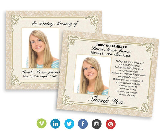 Alexandria Social Media Funeral Announcement Templates - Google Docs - The Funeral Program Site