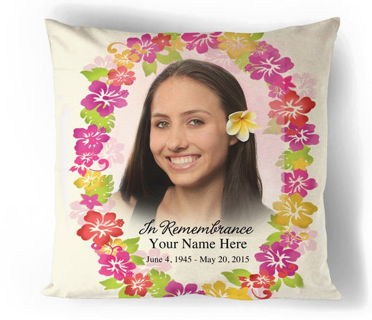 Aloha In Loving Memory Memorial Pillow - The Funeral Program Site