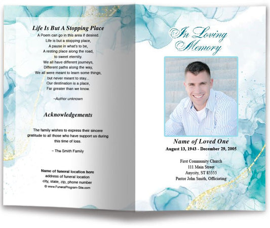 Alumni Funeral Program Template - The Funeral Program Site