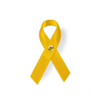 Amber Cancer Ribbon, Awareness Ribbons (No Personalization) - Pack of 10 - Celebrate Prints