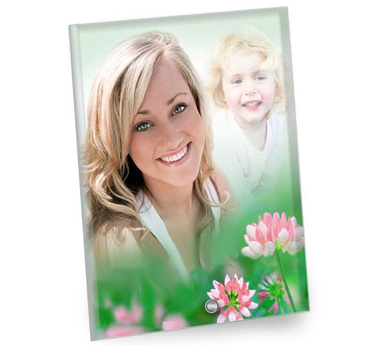 Ambrosia Beveled Glass Memorial Portrait - The Funeral Program Site