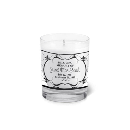 Ashley Personalized Votive Memorial Candle - The Funeral Program Site