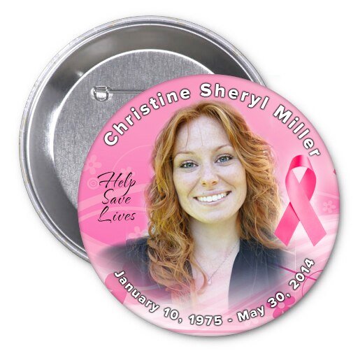 Awareness Memorial Button Pin (Pack of 10) - The Funeral Program Site