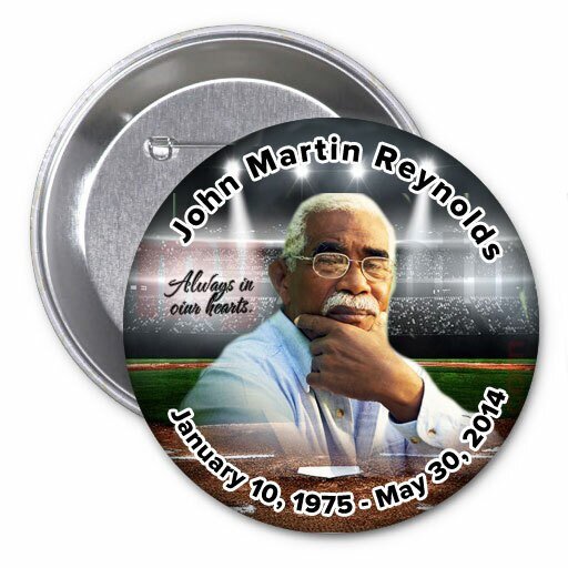 Baseball Memorial Button Pin (Pack of 10) - The Funeral Program Site