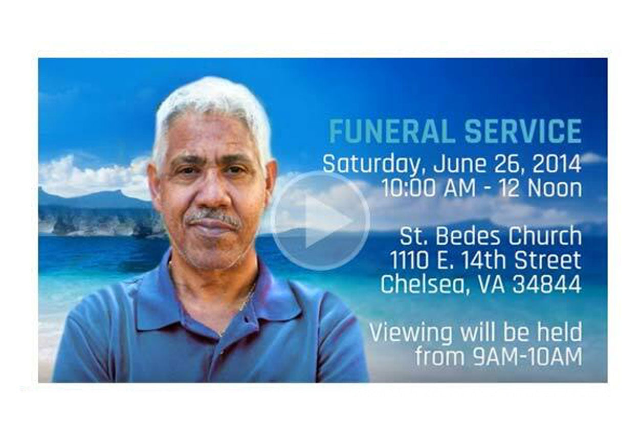 Beach Social Media Funeral Service Announcement Video 1080p.