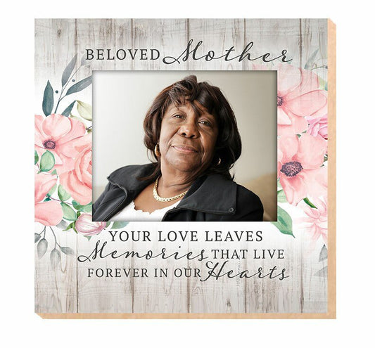 Beloved Mother Memorial Photo Printed On Wood - The Funeral Program Site