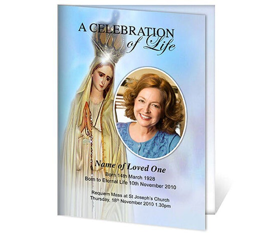 Blessed A4 Funeral Order of Service Template - The Funeral Program Site