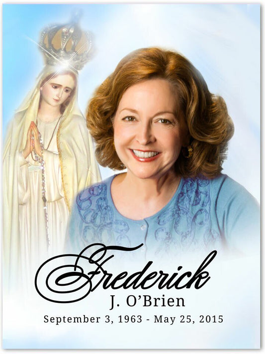 Blessed Funeral Poster Memorial Portrait - The Funeral Program Site