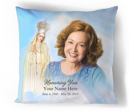 Blessed In Loving Memory Memorial Pillow - The Funeral Program Site