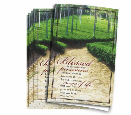 Blessed Is The Man Funeral Program Paper (Pack of 25) - The Funeral Program Site
