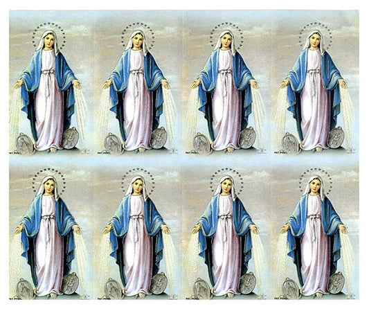 Blessed Mother Catholic Mass Funeral Prayer Card Paper (Pack of 24) - The Funeral Program Site