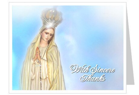 Blessed Thank You Card Template - The Funeral Program Site