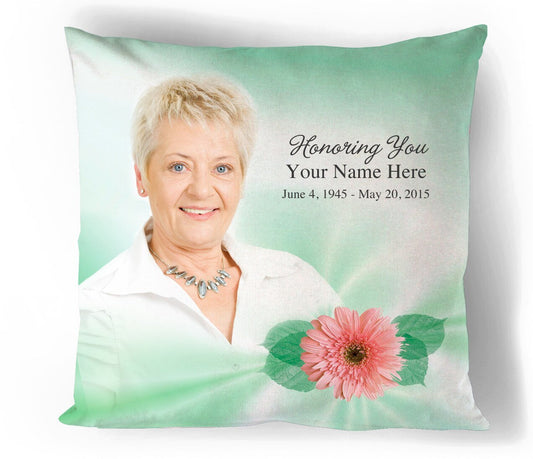 Blossom In Loving Memory Memorial Pillow - The Funeral Program Site